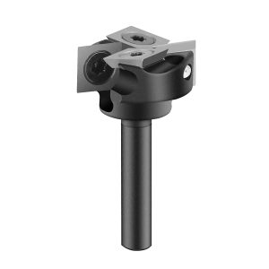 SpeTool W05001 Insert Mini Surfacing & Rabbeting Flycutter 2+2 Flute Design 1" Diameter x 1/4" Shank Router Bit