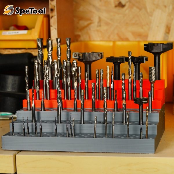3D printed router bit holder file - Round hole