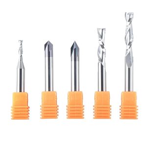 SpeTool WD-3 5 Pcs Starter Pack CNC Router Bits Set 1/4" Shank