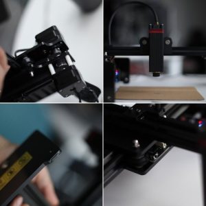 NEJE 3 B30635 600mW 405nm Laser Engraving Machine Laser Engraver Printer Portable Carver DIY Laser Working Area 170x170mm Compatible with GRBL Software