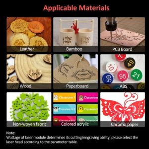 Laser Module Engraving Laser Head High Precision Engraving Plastic Leather Wood Acrylic for Laser Engraving Machine CNC Router Cutting Machine