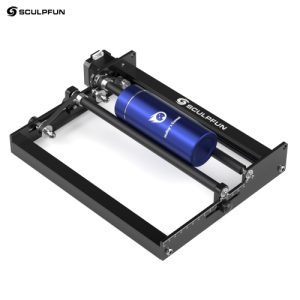 SCULPFUN Laser Rotary Roller Laser Engraver Y-axis Rotary Roller 360 Degrees Rotating for 6-150mm Different Engraving Diameter for Laser Engraving Cylindrical Objects Cans