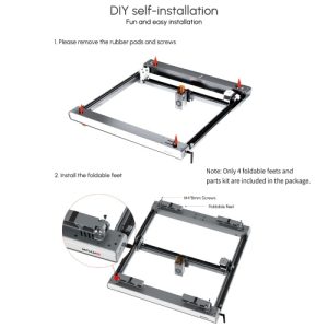 ORTUR 4pcs FFT1.0 Foldable Feets for Laser Master 3 Engraver