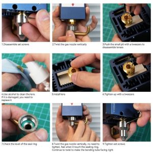 Original SCULPFUN S30 Pro Max Laser Len 6PCS Standard Lens Reinforced Surface Anti-oil and Anti-smoke High Transparent Easy to Install