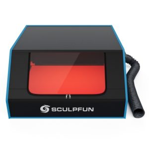 SCULPFUN B1 Laser Engraver Protective Cover with Powerful Suction Fan 680x765x380mm Large Size