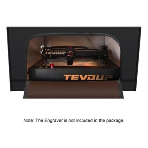 ACMER-R10 Laser Engraver Closure with Vent Foldable Protective Cover Safe Fireproof Cloth Dust-proof Smoke Exhaust Eye Protection