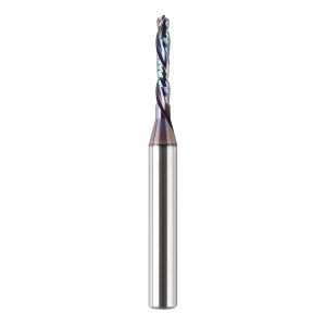 SpeTool W02004 SPE-X Ultra Tool Life Coated SC Compression Spiral 1/8" Dia x 1/4" Shank x 3/4" Cutting Length x 2-1/2" Long 2 Flute Router Bit