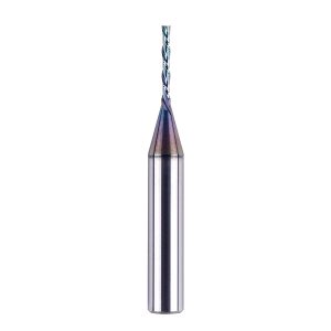 SpeTool W04024 SPE-X Extra Tool Life Coated SC Spiral Plunge 1/16" Dia x 1/4" Shank x 1/2" Cutting Length 2" Long 2 Flute Down-Cut Router Bit