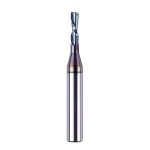 SpeTool W04006 SPE-X Extra Tool Life Coated SC Spiral Plunge 1/8" Dia x 1/4" Shank x 1/2" Cutting Length x 2" Long 2 Flute Down-Cut Router Bit