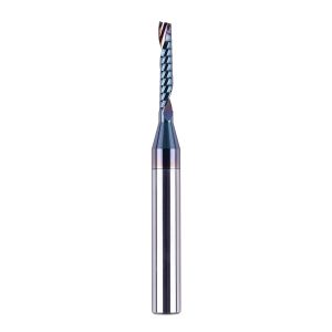 SpeTool W03002 SPE-X Extra Tool Life Coated SC Spiral O Flute 1/8" Dia x 1/4" Shank x 3/4" Cutting Length x 2-1/2" Long Up-cut Router Bit