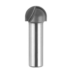 SpeTool W08004 Carbide Tipped Core Box 3/8" Radius x 3/4" Dia x 1/2" Shank x 1/2" Cutting Length x 2" Long Double Flute Router Bit