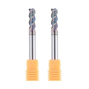 SpeTool 2pcs A02002 SPE-X Extra Tool Life Coated CNC SC Spiral Aluminum Cutting 1/4" Dia x 3/4" Cutting Length x 1/4" Shank x 2-1/2" Long 3 Flute Up Cut Router Bit