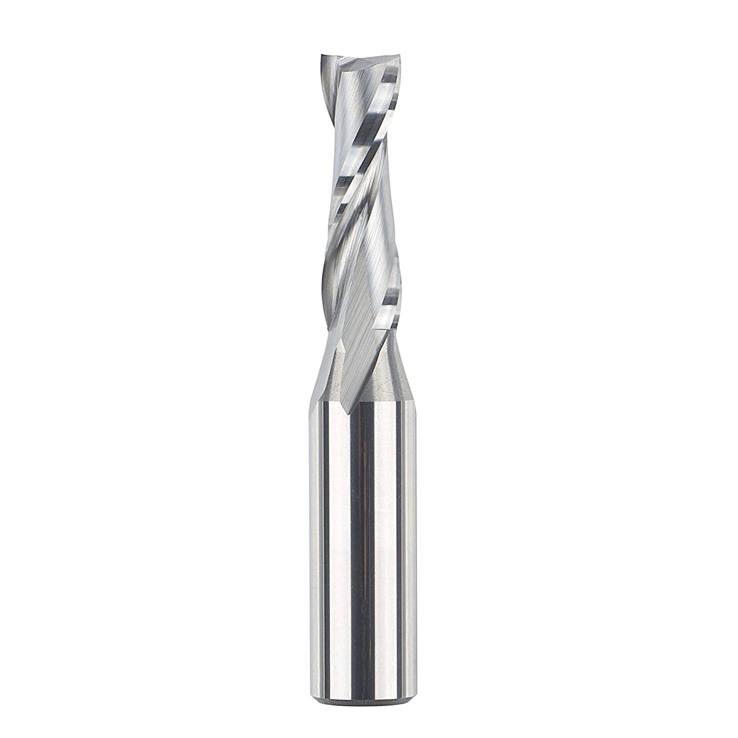 SpeTool W04001 SC Spiral Plunge 3/8" Dia x 1/2" Shank x 1-1/4" Cutting Length x 3" Long 2 Flute Up-Cut Router Bit