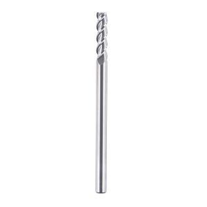 SpeTool A02009 CNC SC Spiral Aluminum Cutting 1/4" Dia x 1" Cutting Length x 1/4" Shank x 4" Extra Long 3 Flute Up Cut Router Bit
