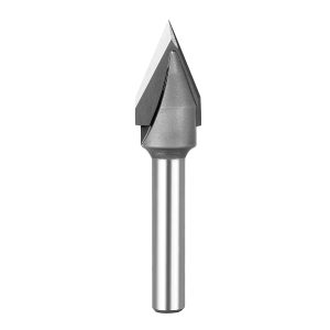 SpeTool W06014 Carbide Tipped V Groove 45 Deg 1/2" Dia x1/4" Shank x 2-1/4" Long Router Bit
