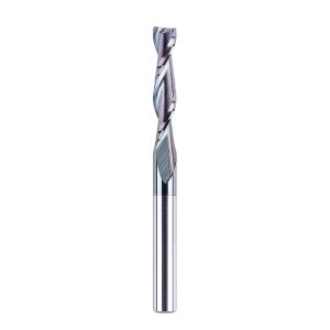 SpeTool W04014 SPE-X Extra Tool Life Coated SC Spiral Plunge 1/4" Dia x 1/4" Shank x 1-1/4" Cutting Length 3" Extra Long 2 Flute Up-Cut Router Bit