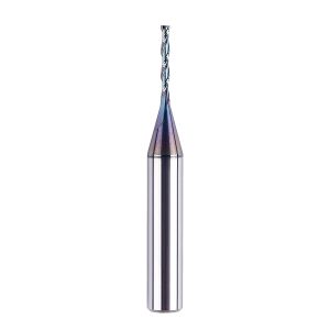 SpeTool W04023 SPE-X Extra Tool Life Coated SC Spiral Plunge 1/16" Dia x 1/4" Shank x 1/2" Cutting Length 2" Long 2 Flute Up-Cut Router Bit