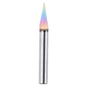 SpeTool W06008 SPE-X Extra Tool Life Coated Solid Carbide 20 Degree Engraving 0.005" Tip Width x 1/4" Shank x 2-1/4" Long Signmaking Router Bit