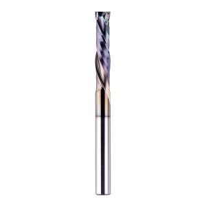 SpeTool W02011 SPE-X Extra Tool Life Coated SC Compression Spiral 1/4" Dia x 1/4" Shank x 1-1/4" Cutting Length x 3" Extra Long 2 Flute Router Bit