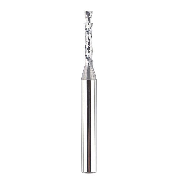 SpeTool W02004 SC Compression Spiral 1/8" Dia x 1/4" Shank x 3/4" Cutting Length x 2-1/2" Long 2 Flute Router Bit