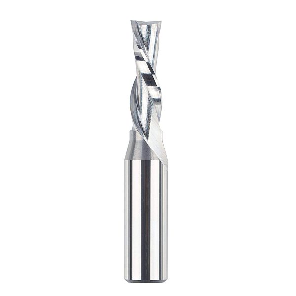 SpeTool W04008 SC Spiral Plunge 3/8" Dia x 1/2" Shank x 1-1/4" Cutting Length x 3" Long 2 Flute Down-Cut Router Bit