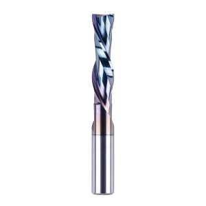 SpeTool W04011 SPE-X Extra Tool Life Coated SC Spiral Plunge 1/2" Dia x 1/2" Shank x 2" Cutting Length 4" Extra Long 2 Flute Down-Cut Router Bit