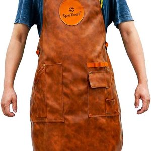 SpeTool O03001 Woodworking Shop Apron for Men and Women Fully Adjustable to S-XXXL