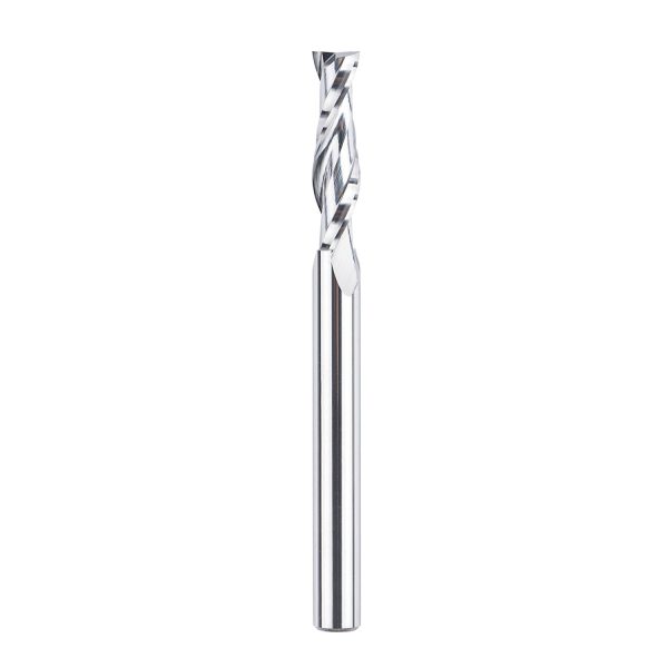 SpeTool W04016 SC Spiral Plunge 1/4" Dia x 1/4" Shank x 1" Cutting Length 3" Extra Long 2 Flute Up-Cut Router Bit