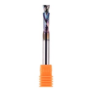 SpeTool W02003 SPE-X Extra Tool Life Coated SC Compression Spiral 1/4" Dia x 1/4" Shank x 1" Cutting Length x 2-1/2" Long 2 Flute Router Bit