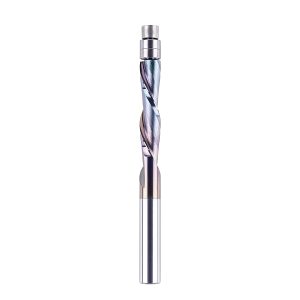 SpeTool W07005 SPE-X Extra Tool Life Coated Solid Carbide Flush Trim Down Cut 1/4" Dia x 1/4" Shank x 1-1/8" Cutting Length x 3" Extra Long Router Bit