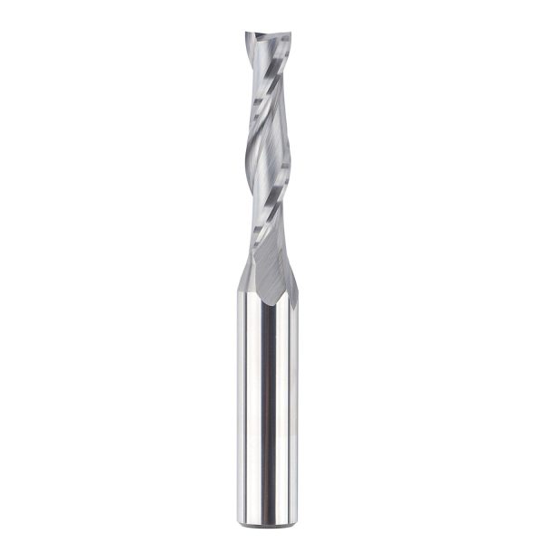 SpeTool W04010 SC Spiral Plunge 3/8" Dia x 1/2" Shank x 1-3/4" Cutting Length 4" Extra Long 2 Flute Up-Cut Router Bit
