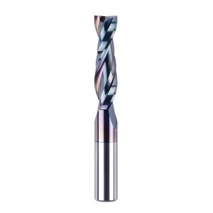 SpeTool W04012 SPE-X Extra Tool Life Coated SC Spiral Plunge 1/2" Dia x 1/2" Shank x 2" Cutting Length 4" Extra Long 2 Flute Up-Cut Router Bit