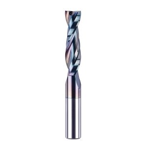 SpeTool CA W04012 SPE-X Extra Tool Life Coated SC Spiral Plunge 1/2" Dia x 1/2" Shank x 2" Cutting Length 4" Extra Long 2 Flute Up-Cut Router Bit