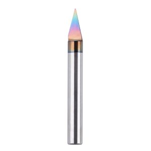 SpeTool W06010 SPE-X Extra Tool Life Coated Solid Carbide 30 Degree Engraving 0.015" Tip Width x 1/4" Shank x 2-1/4" Long Signmaking Router Bit