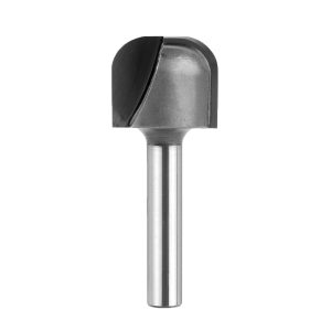 SpeTool W08001 Carbide Tipped Bowl & Tray 1/4" Radius x 3/4" Dia x 1/4" Shank x 5/8" Cutting Length x 2" Long Double Flute Router Bit